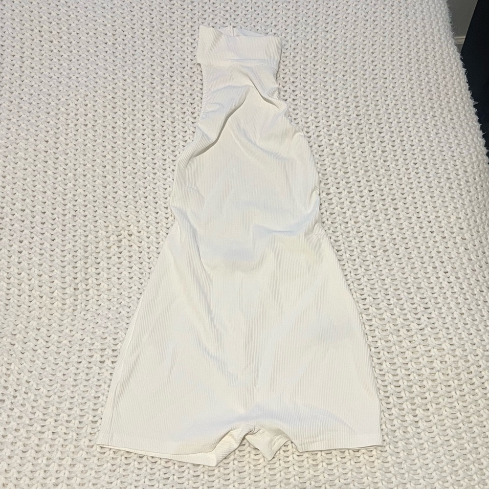 Edikted high-neck romper with open back